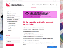 Tablet Screenshot of emblemazas.hu